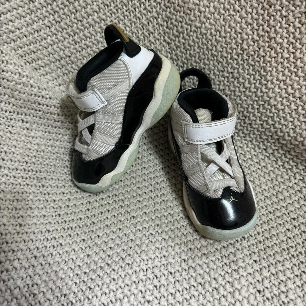 Nike Air Jordan 6 Rings Shoes White CW6997-100 Size 7C‎ Toddler/Baby